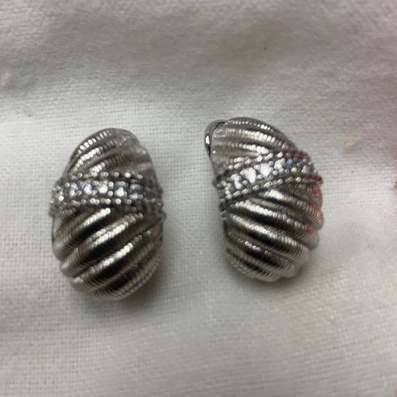 Judith Ripka Sterling silver earrings